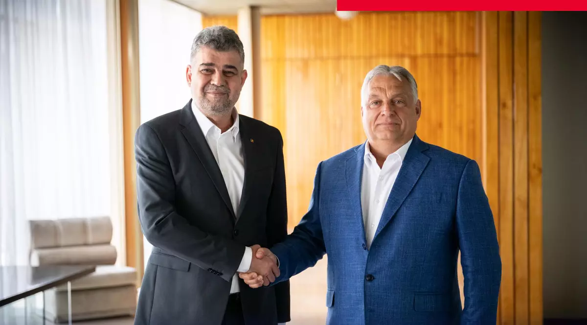 Marcel Ciolacu a avut un prânz de lucru cu Viktor Orban. Foto Facebook / Viktor Orban