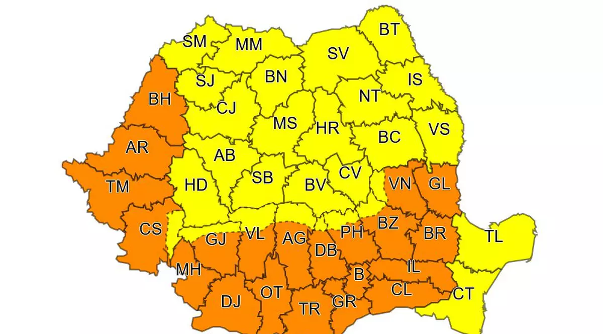 România, sub alertă de caniculă. Temperaturi de aproape 40 de grade în întreaga țară