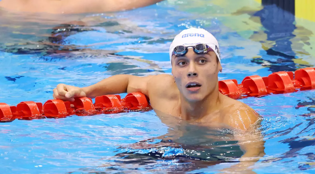 David Popovici, la Mondialele de natatie din Japonia. Foto: Profimedia