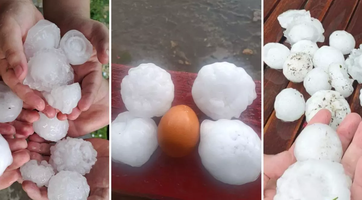 Grindină mai mare decât oul de găină în Vâlcea. Județul a fost sub cod roşu de vijelii