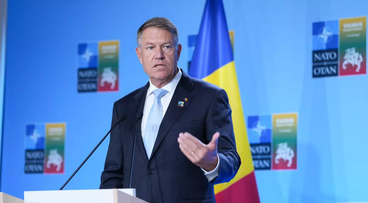 Klaus Iohanhnis, declarație de presă înaintea Summitului NATO de la Vilnius. Foto: Administrația Prezidențială