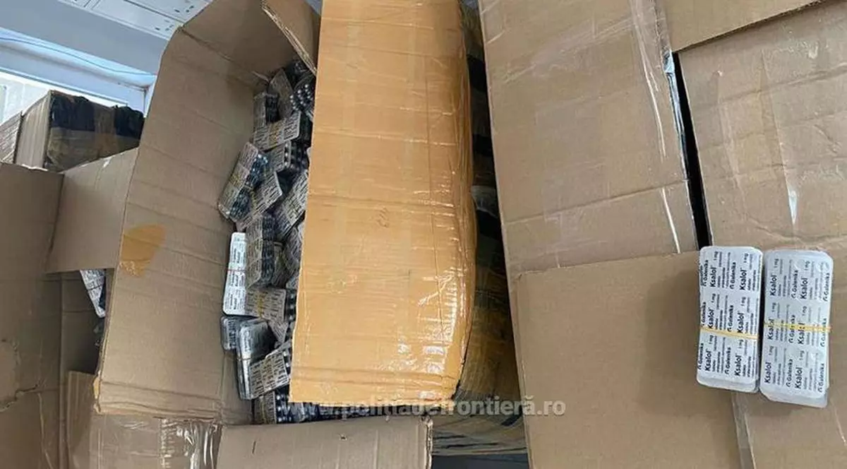 Captură record la vama Bechet: peste un milion de pastile incluse pe lista drogurilor de risc, găsite într-un camion. Cât valorau