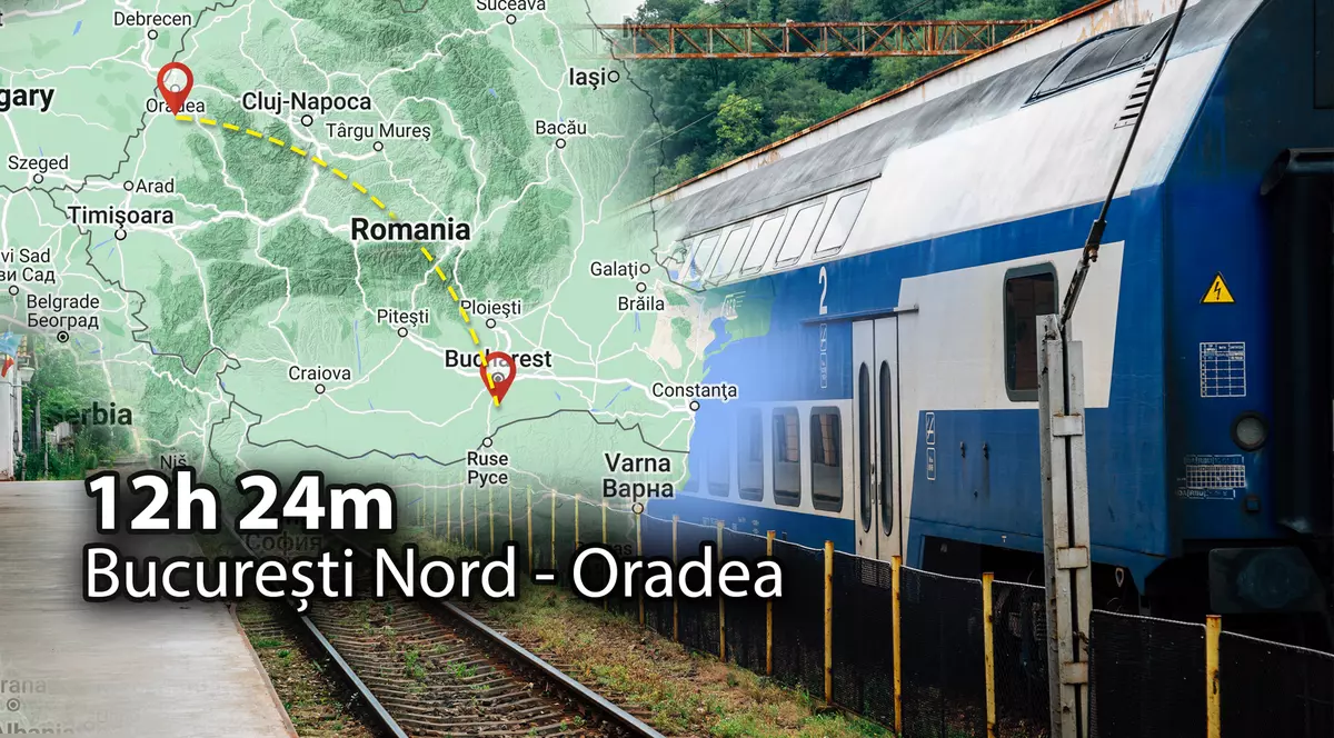 REPORTAJ. 13 ore în tren cu 53 de kilometri la oră. București - Oradea, călătorie de la „curg apele pe mine” la „am înghețat de frig”
