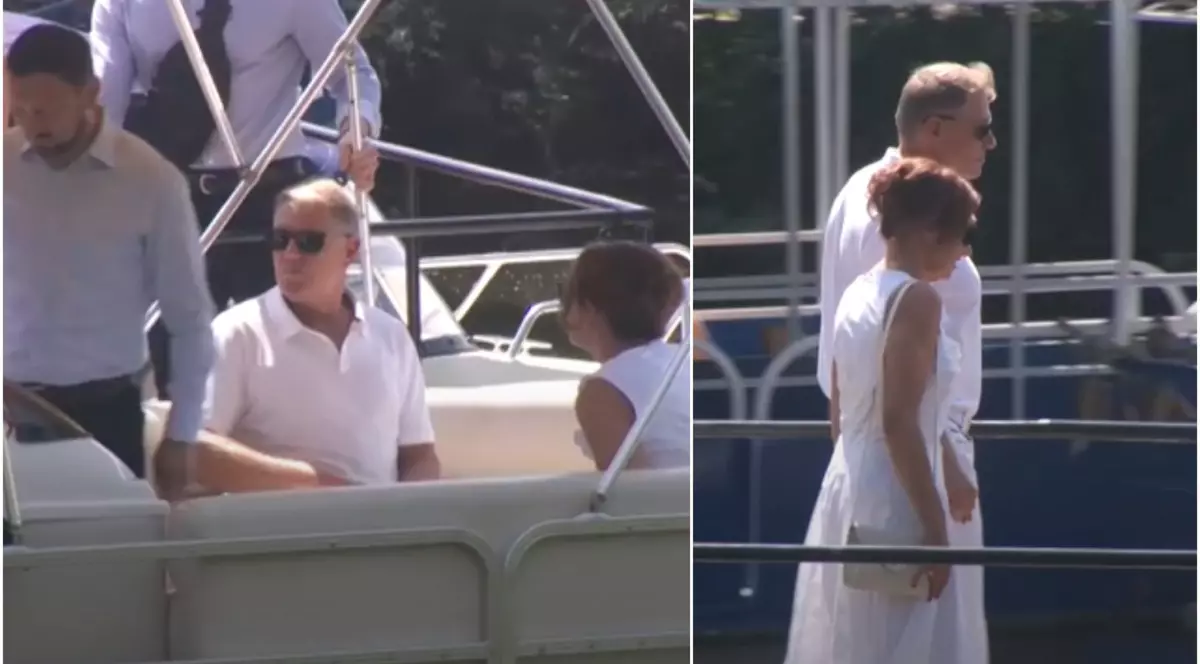 Klaus Iohannis, în vizită în Delta Dunării. Șeful statului și soția sa, Carmen, au făcut o plimbare cu barca
