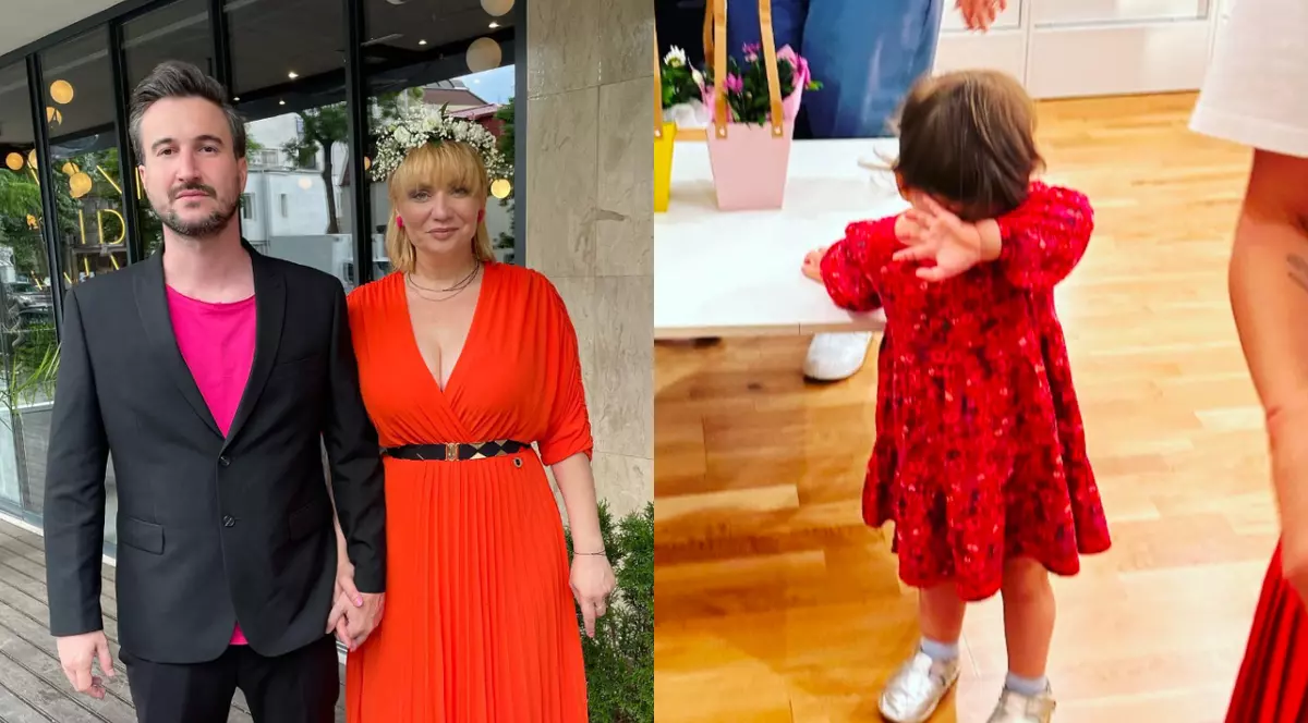 Cristina Cioran și Alex Dobrescu și-au dus fetița împreună la grădiniță. Ema nu s-a acomodat: „Când am plecat, am lăsat-o plângând”