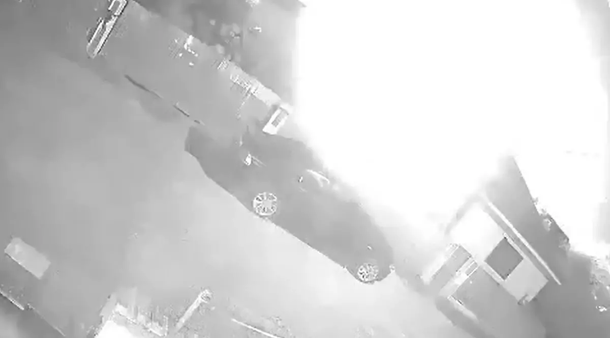 VIDEO. Explozia de pe Autostrada Moldova s-a văzut și din Focșani, de la o distanță de 31 de kilometri