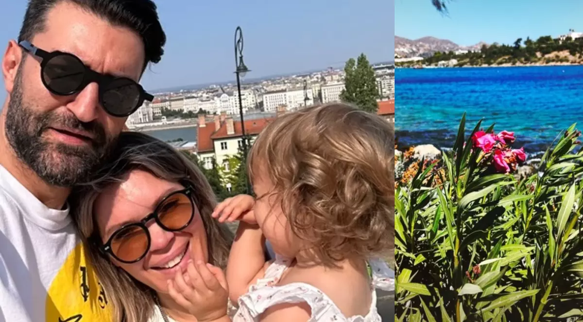Gina Pistol și Smiley, într-o nouă vacanță cu Josephine, fiica lor. Cum a apărut micuța astăzi, alături de tatăl ei celebru