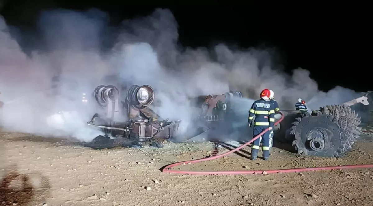 Cum arată locul unde au fost găsiți carbonizați patru muncitori, după explozia la magistrala de gaze de la Călimănești