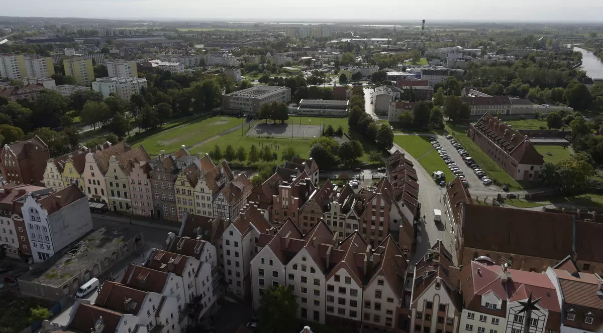 Oraș din Polonia, prezentat drept Kaliningrad, într-un reportaj la televiziunea rusă publică