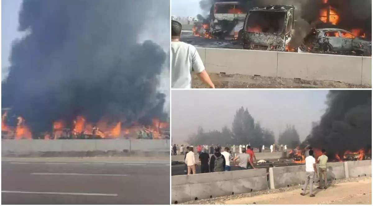 Cel puțin 32 de morți și 63 de răniți într-un accident de proporții pe o autostradă între Alexandria și Cairo, în Egipt