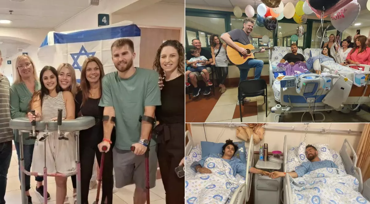 Împușcați împreună, internați împreună, salvați împreună. Povestea cuplului schilodit în masacrul Hamas care s-a ținut de mână și pe patul de spital