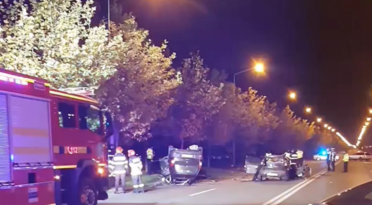 Cinci oameni, încarcerați într-un accident cu șapte răniți, pe Șoseaua Gării Cățelu din București. VIDEO