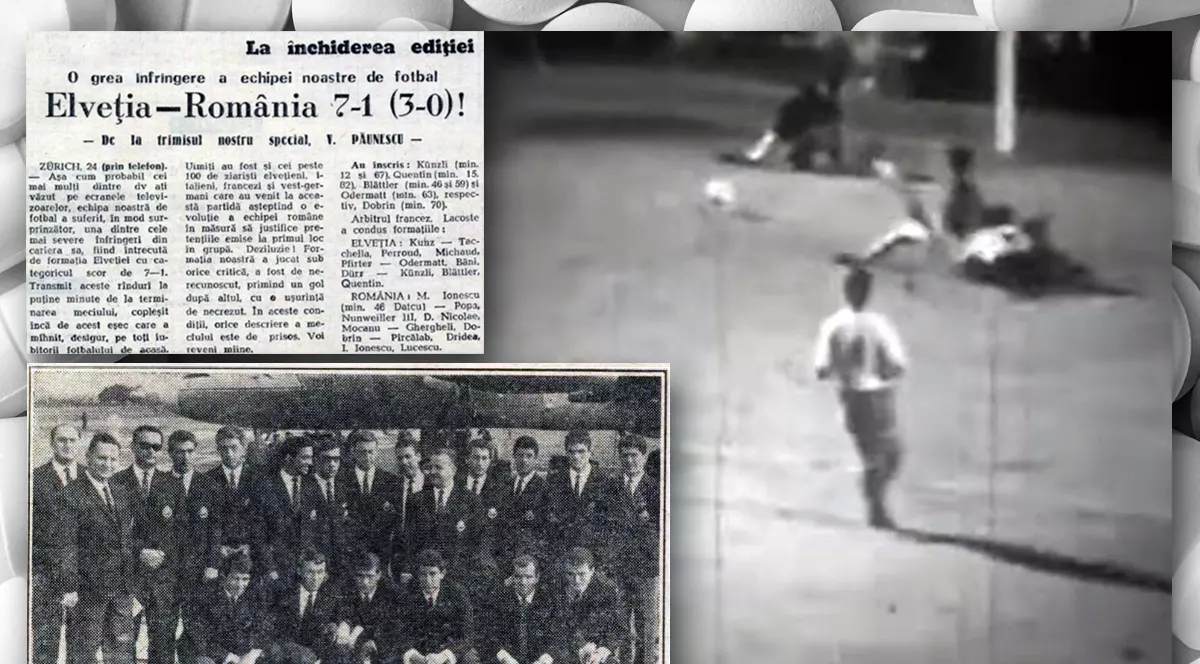 „Luați vitaminele astea! Apoi râdeam, glumeam”. Cum s-a petrecut „dopajul invers” de la cea mai grea înfrângere a României contra Elveției, 1-7 în 1967