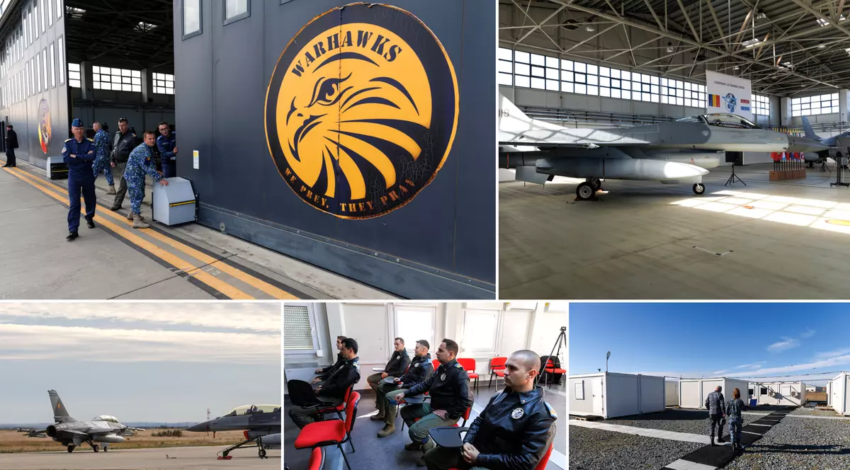 Reportaj din centrul de instruire a piloților pe avioanele F-16 de lângă Fetești. Când se vor antrena ucrainenii în Bărăgan