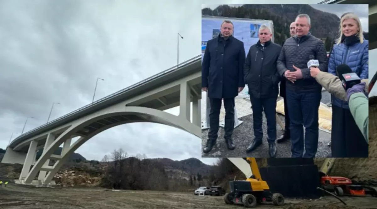 „Un pod spectaculos din Argeș e foarte aproape de deschidere”, spune directorul CNAIR după o vizită pe șantier, alături de Ciucă, Bode și Gorghiu