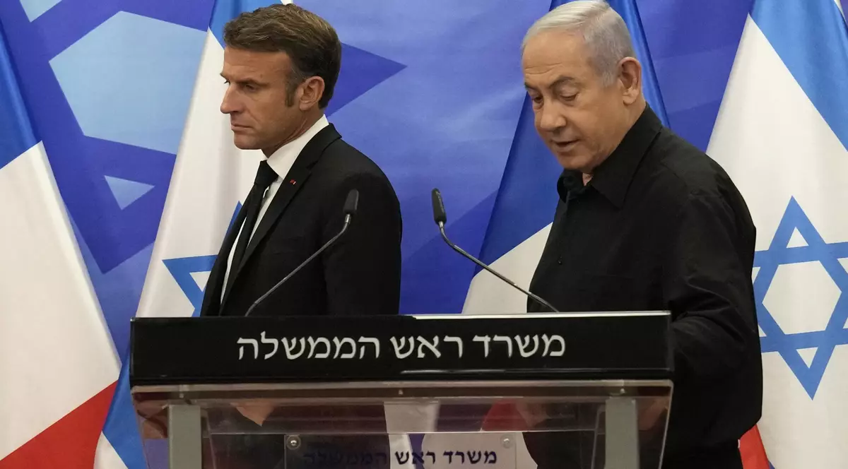 Netanyahu îi răspunde lui Macron, care a spus că bombardamentele israeliene ucid civili în Gaza: „A făcut o greșeală gravă, din punct de vedere faptic și moral”