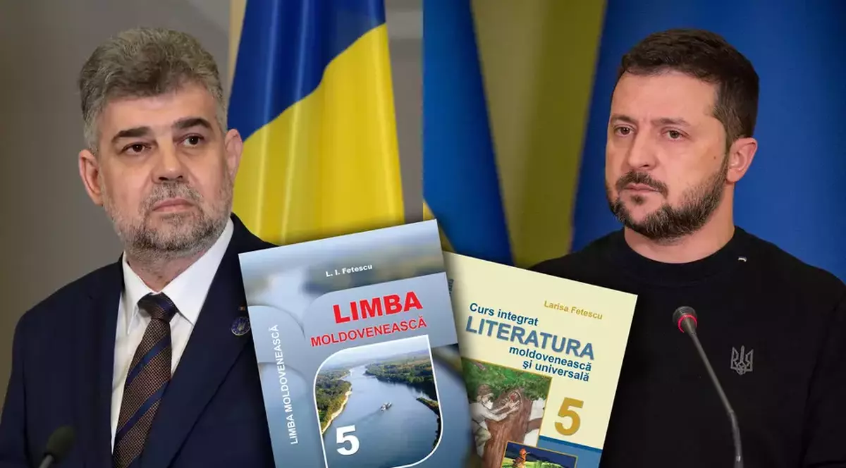 VIDEO Ciolacu și Zelenski au vorbit ceva, Ucraina se pregătește de altceva: cum arată manualele de limba și literatura „moldovenească” ce vor fi tipărite pentru copiii români din Odesa