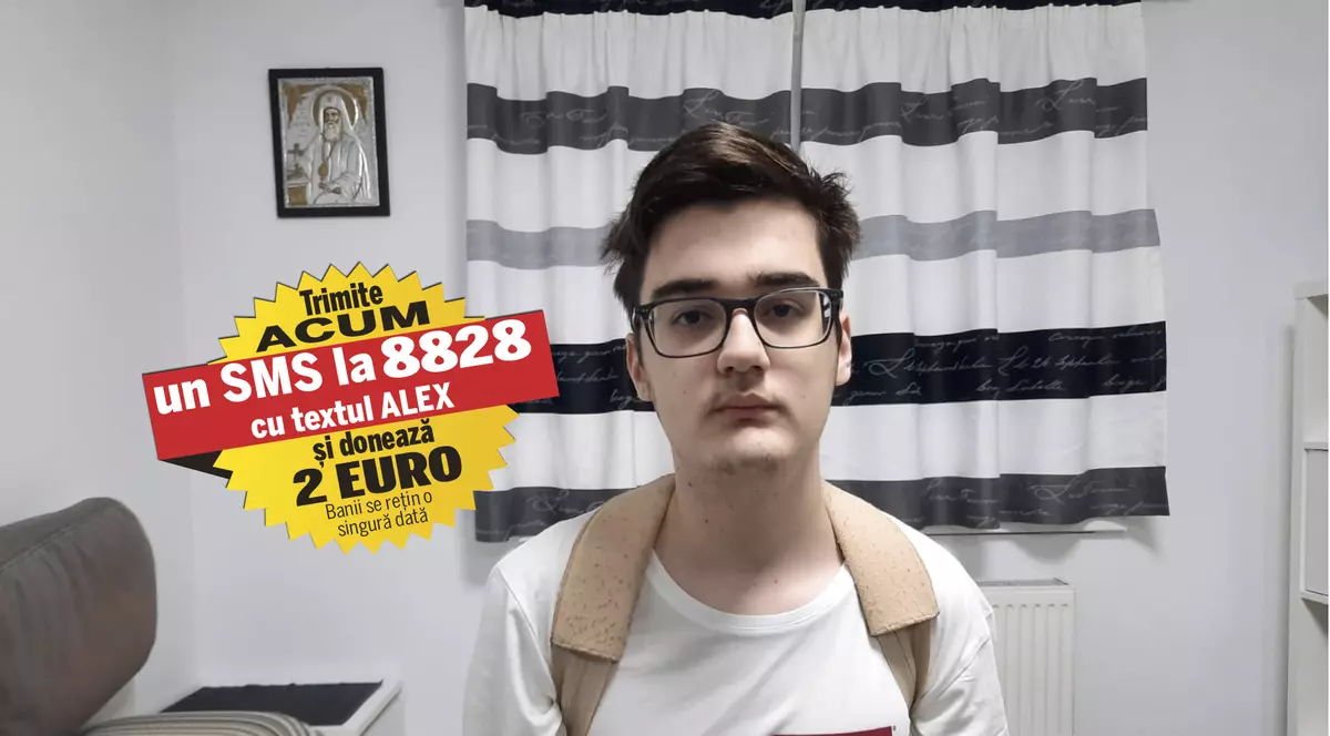 Alex are nevoie de 200.000 de euro pentru imunoterapie în Turcia. Băiatul în vârstă de 19 ani, bolnav de cancer, trebuie să înceapă tratamentul salvator la jumătatea lunii ianuarie