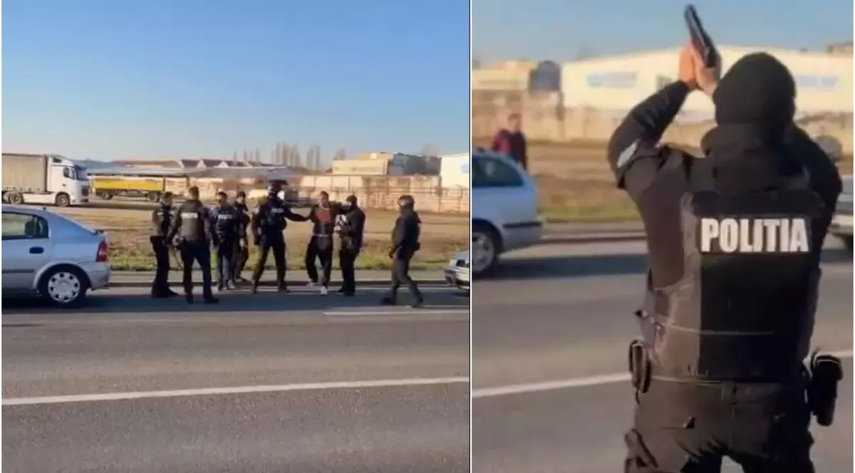 Un bărbat a amenințat cu cuțitul trecătorii pe o stradă din Sibiu și a tăiat anvelopele mai multor mașini. VIDEO