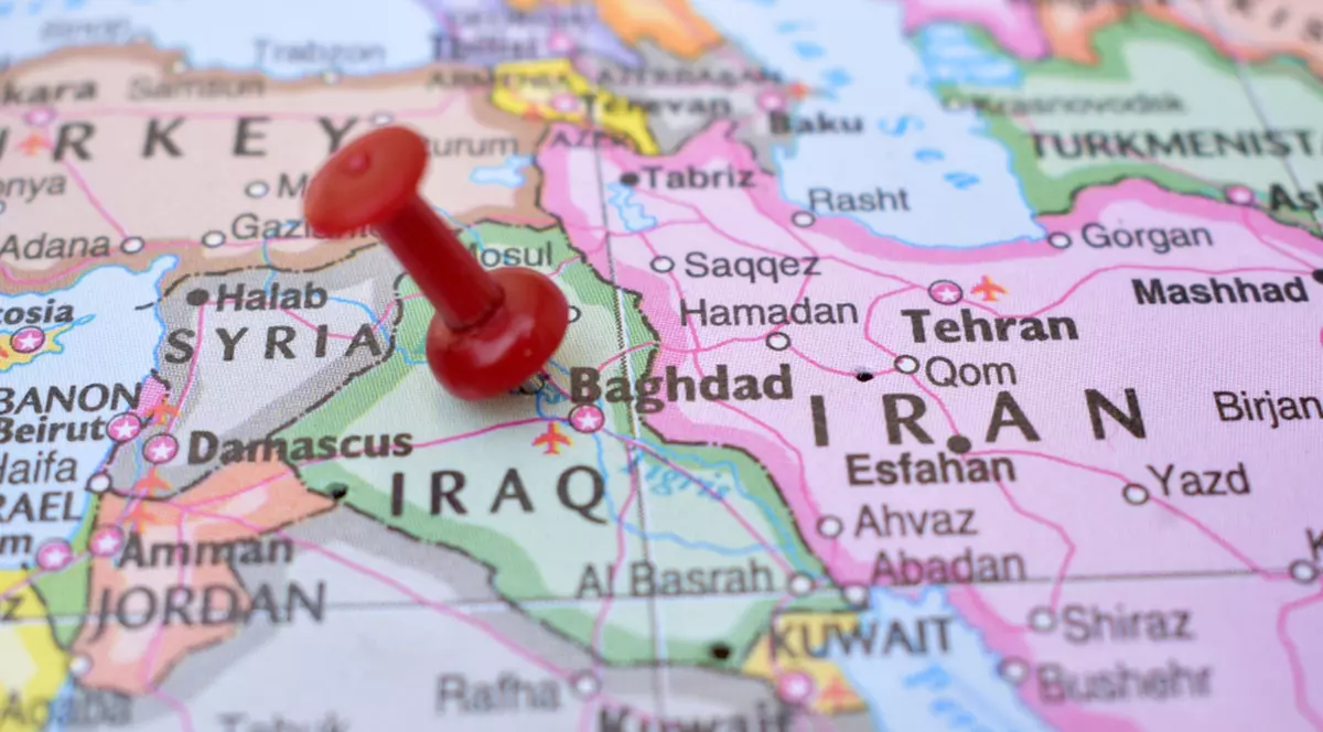 Curiozități despre Irak - Imagine cu harta Irakului