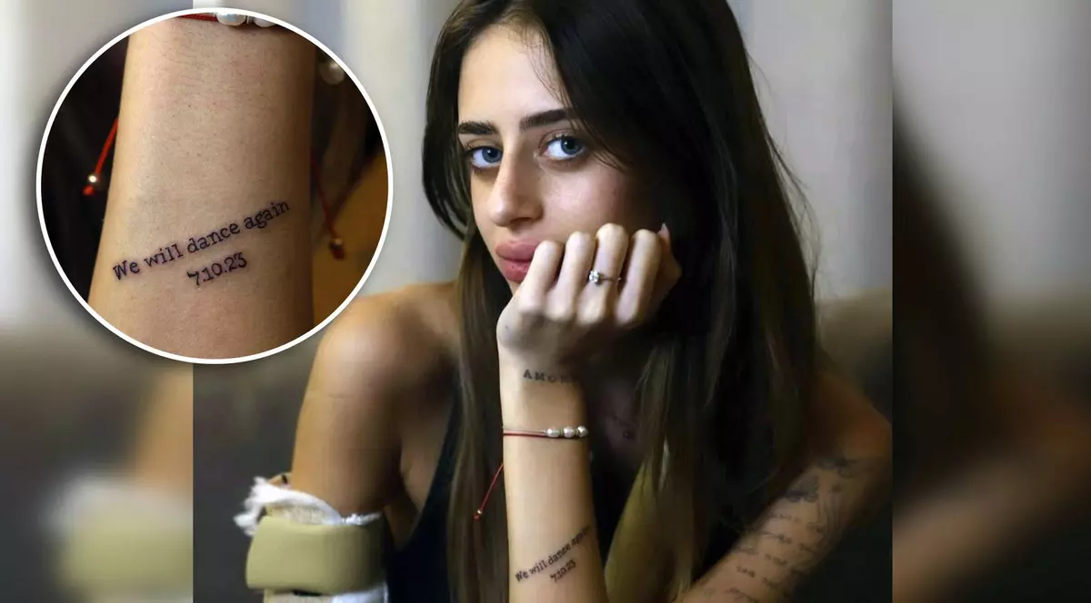 Tatuajul tinerei Mia Schem, eliberată după ce a fost ținută ostatică 55 de zile: „7.10.23. Vom dansa din nou”
