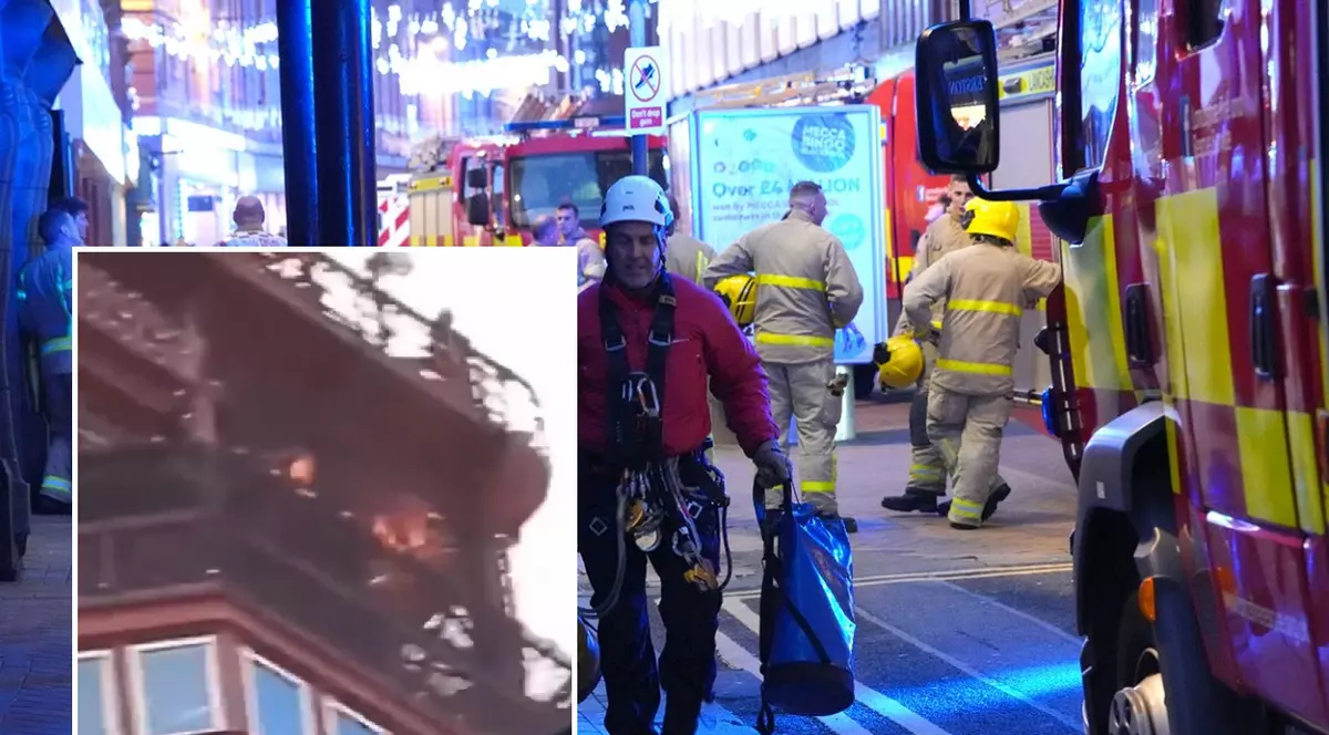 Plasele portocalii montate în vârf pentru renovare au fost confundate cu flăcări, s-a dat alarma de incendiu și turiștii au fost evacuați din Blackpool Tower