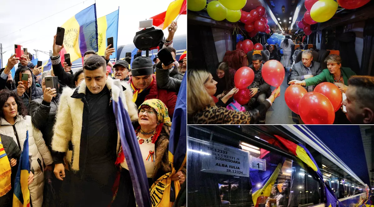 REPORTAJ. Am petrecut 24 de ore cu simpatizanții AUR care s-au urcat în „trenul Unirii”. Ce îi unește în cuget și-n simțiri pe susținătorii lui George Simion