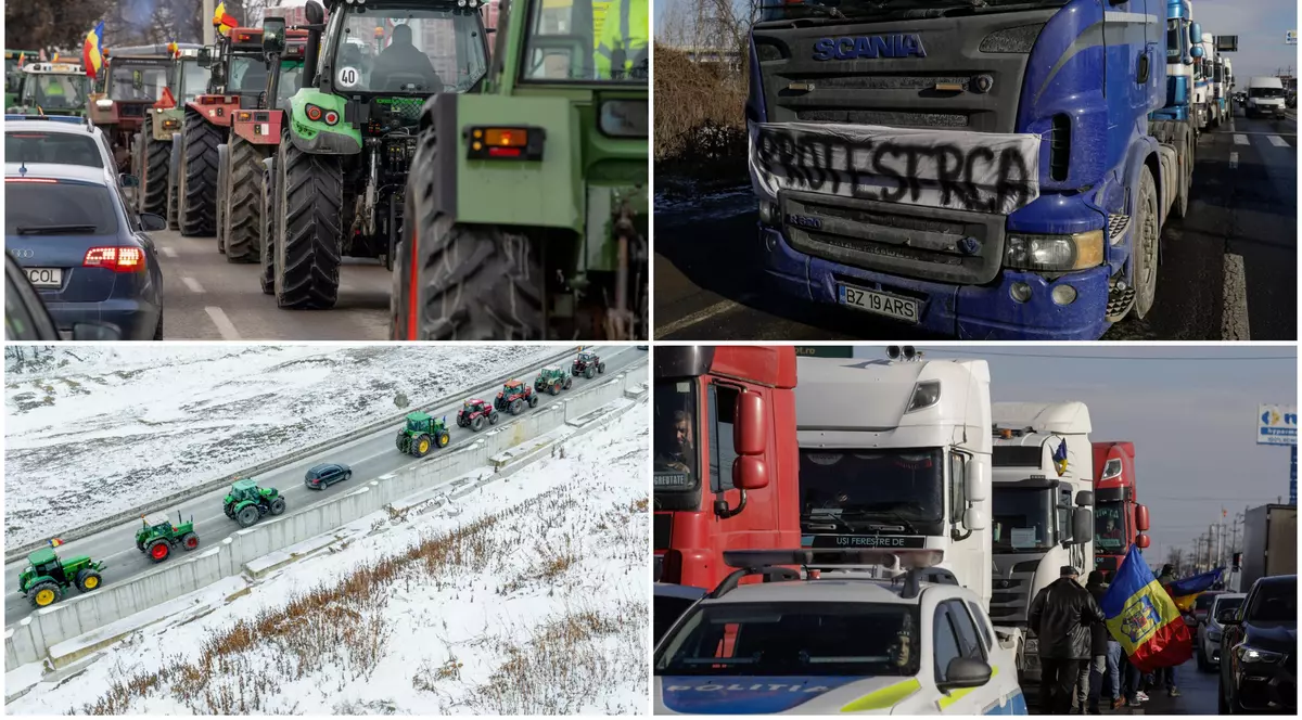 Protestul fermierilor și transportatorilor continuă. Negocierile de la Finanțe au eșuat: „S-au acceptat cererile, dar nu se poate niciuna, asta e concluzia”. Probleme în trafic în mai multe zone