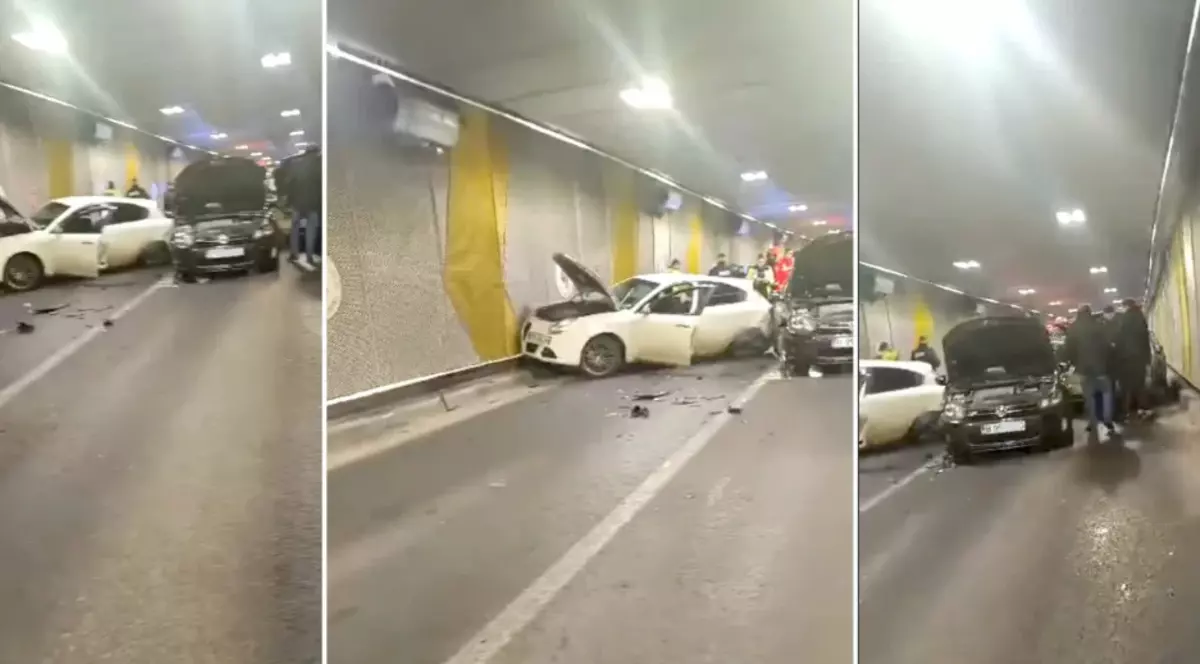 Două accidente în câteva minute, în Pasajul Unirii din București. Unul dintre șoferi a fugit și e căutat de Poliție. VIDEO