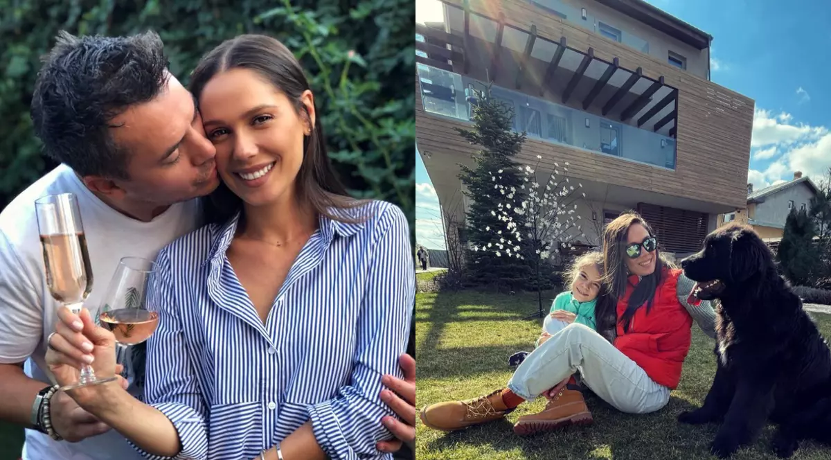 Imagini cu casa în care locuiesc Irina și Răzvan Fodor. Vila are două etaje, iar curtea e spațioasă și amenajată după bunul lor plac