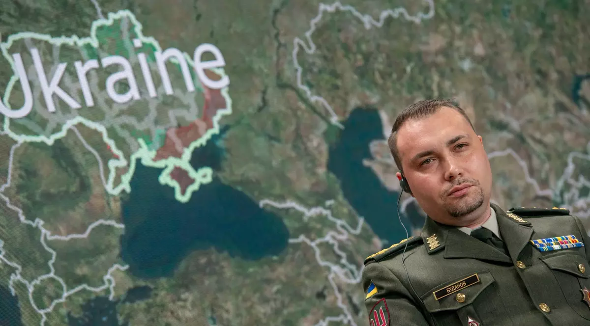 șeful Serviciului de Informații Militare al Ucrainei, Kyrylo Budanov, participând la cea de-a 18-a reuniune a Strategiei Europene de la Yalta, intitulată „Viitorul se decide în Ucraina”, la Kiev, 9 septembrie 2023