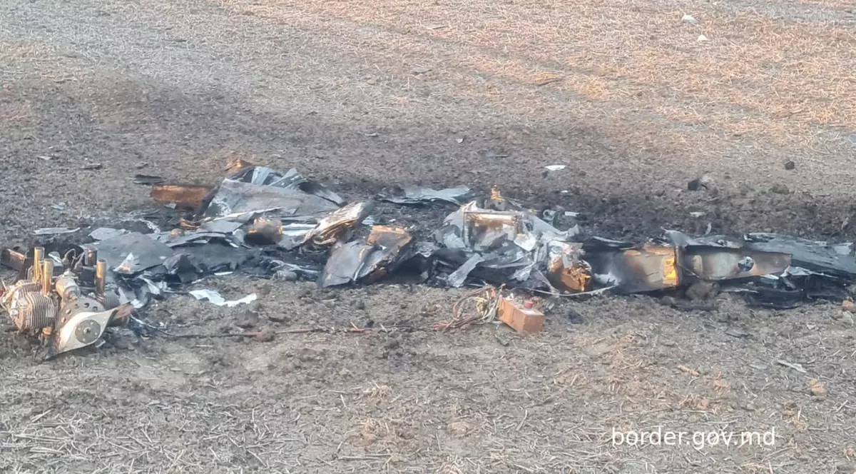 Fragmente de dronă „Shahed”, depistate în Republica Moldova, la granița cu Ucraina