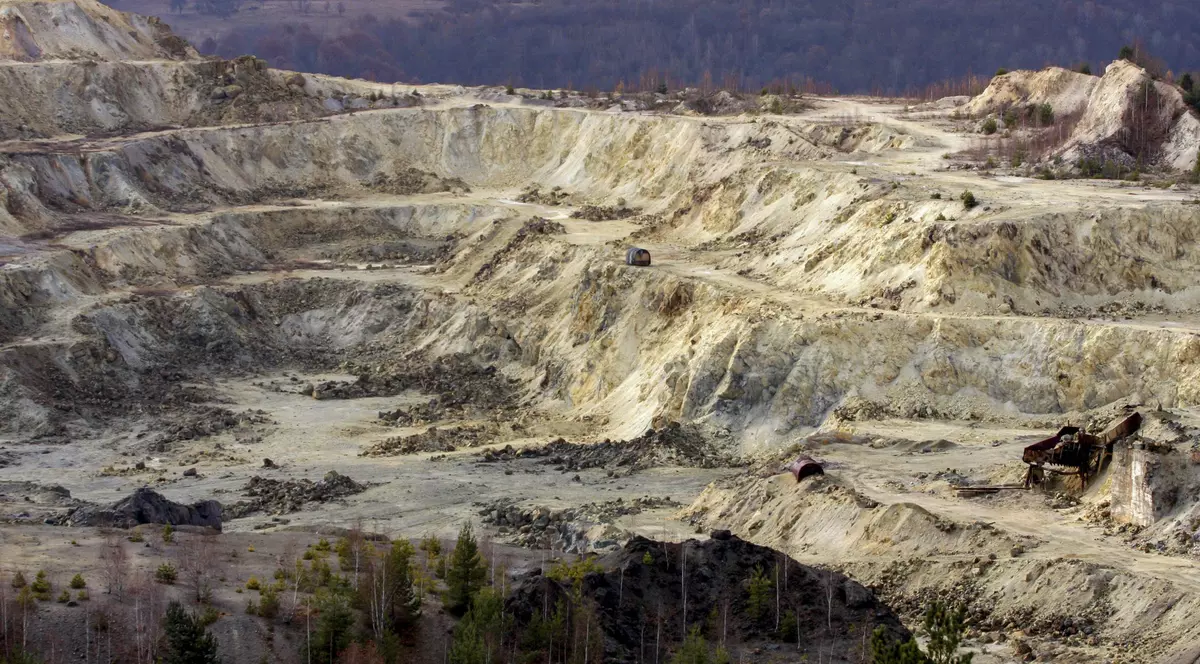 Cariera Carnic, de la Rosia Montana, vineri, 11 noiembrie 2011. Foto: Inquam Photos / Ovidiu Dumitru Matiu