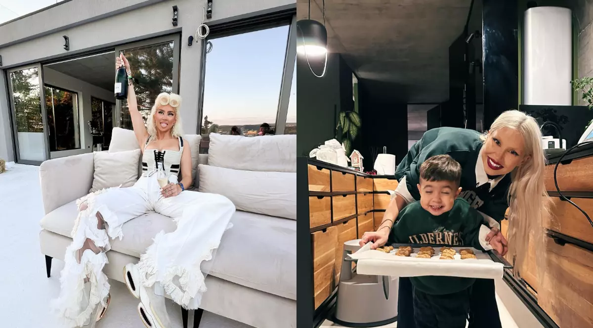 Imagini cu apartamentul în care locuiește Alina Ceușan cu familia, la Cluj-Napoca. Mobila e făcută de tatăl ei