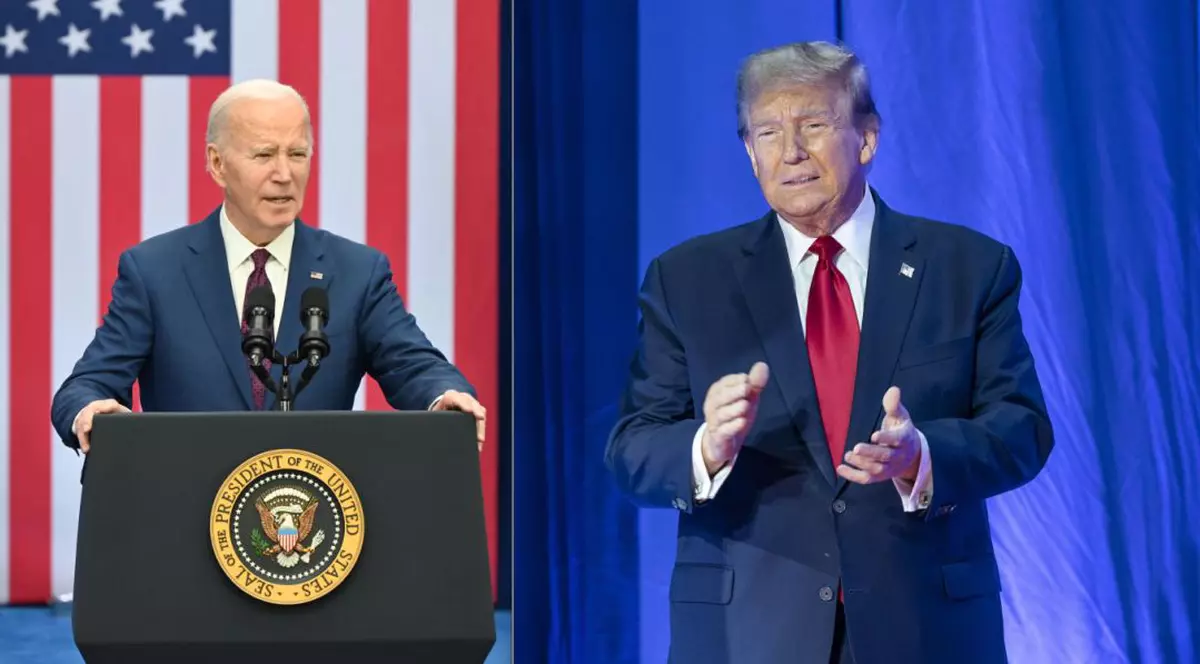 Joe Biden (stânga) și Donlad Trump Foto: colaj Hepta