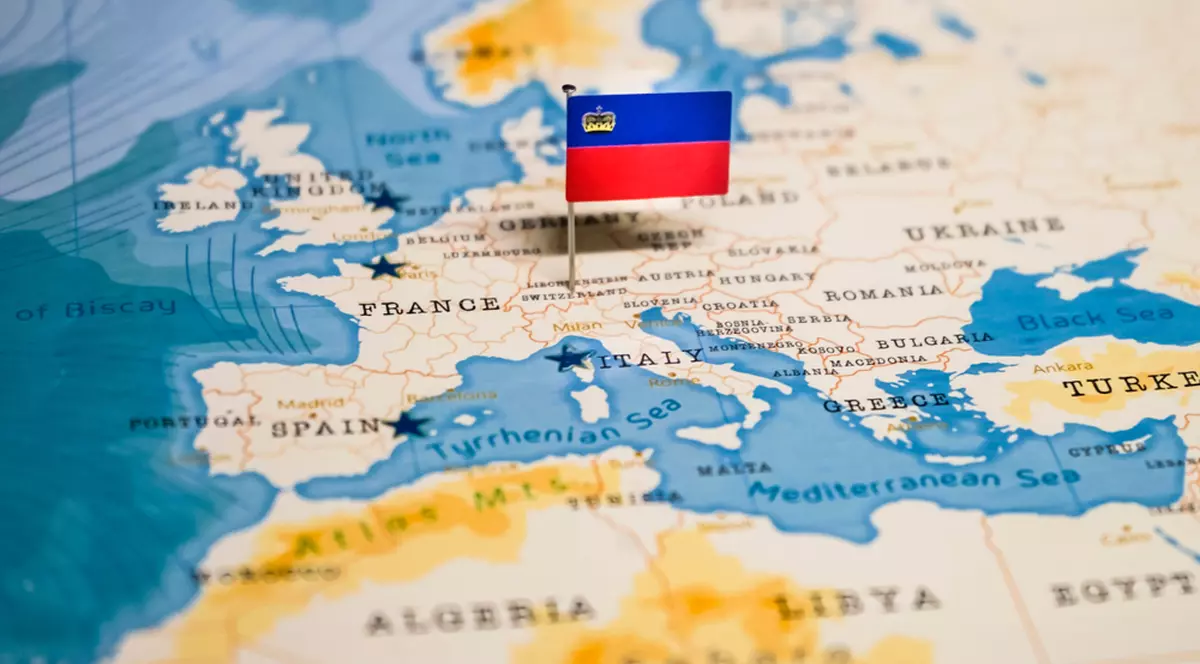 Curiozitati despre Liechtenstein - harta
