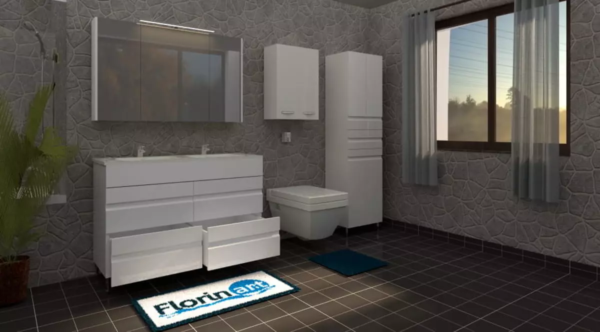 Mobilier baie Florin Art: Echilibrul perfect între estetică și utilitate în designul interior