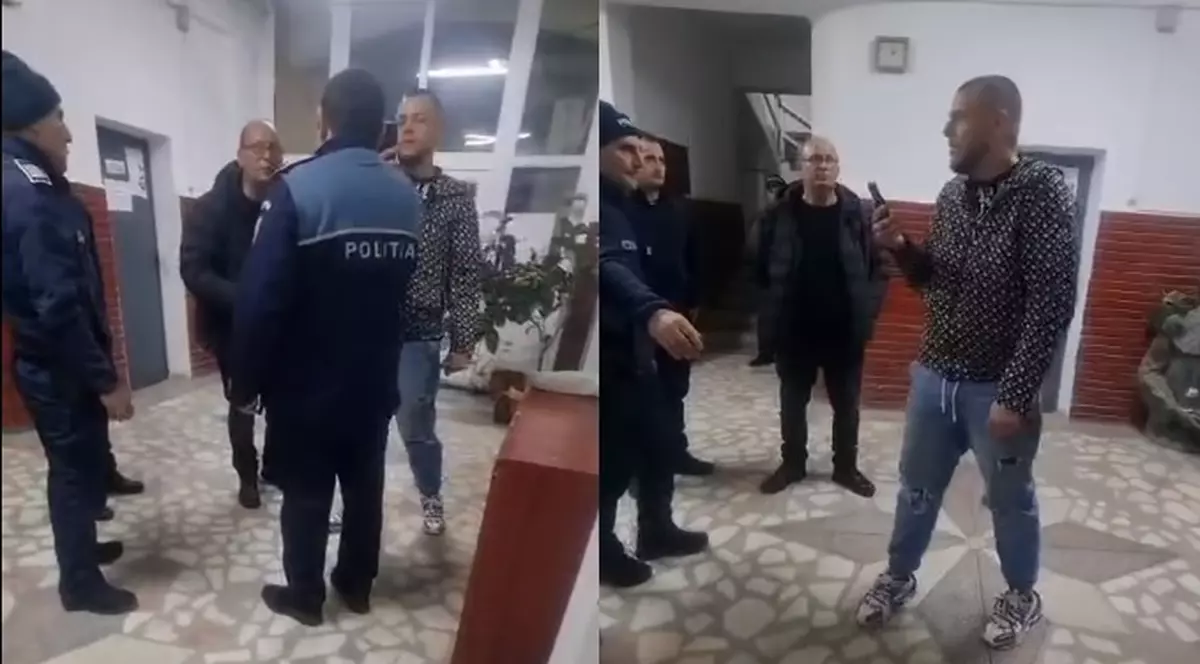 Doi bărbaţi, filmaţi în timp ce înjură polițiștii, în sediul Poliţiei Gorj: „Sclavule! Eşti prost, du-te dracu’!” Sindicatul cere schimbarea legislației