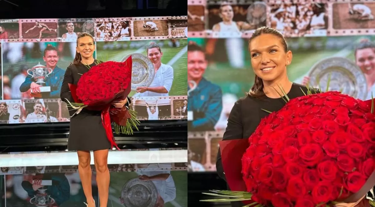 Simona Halep a purtat o rochie Valentino de peste 2.000 de euro, la prima apariție într-o emisiune la TV după verdictul de la TAS