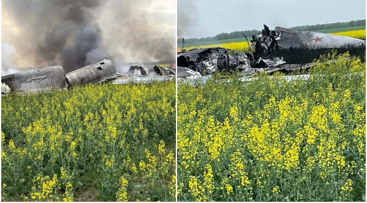 Un bombardier rusesc s-a prăbușit în regiunea Stavropol. Se întorcea dintr-o misiune de luptă | VIDEO