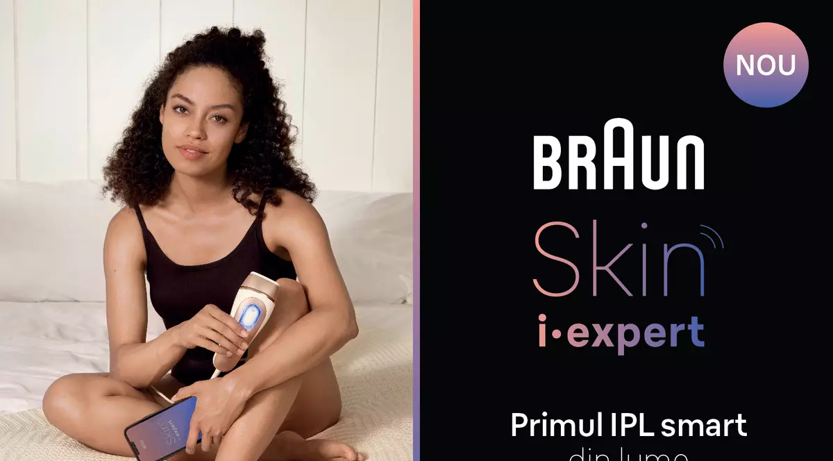 Braun lansează primul sistem IPL din lume care învață pe măsură ce-l folosești și se adaptează la pielea dumneavoastră. Cu o tehnologie inovatoare bazată pe inteligență artificială care va revoluționa regimul de beauty și vă va oferi un an întreg de piele fină*