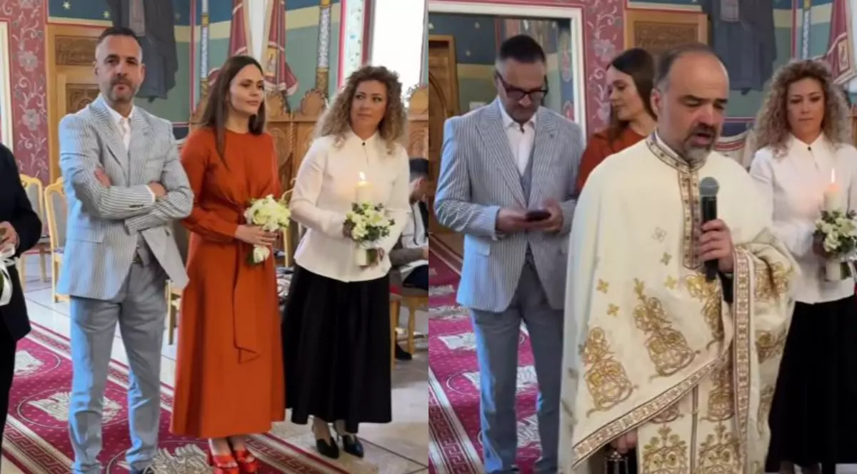 Cristina Șișcanu și Mădălin Ionescu - biserică