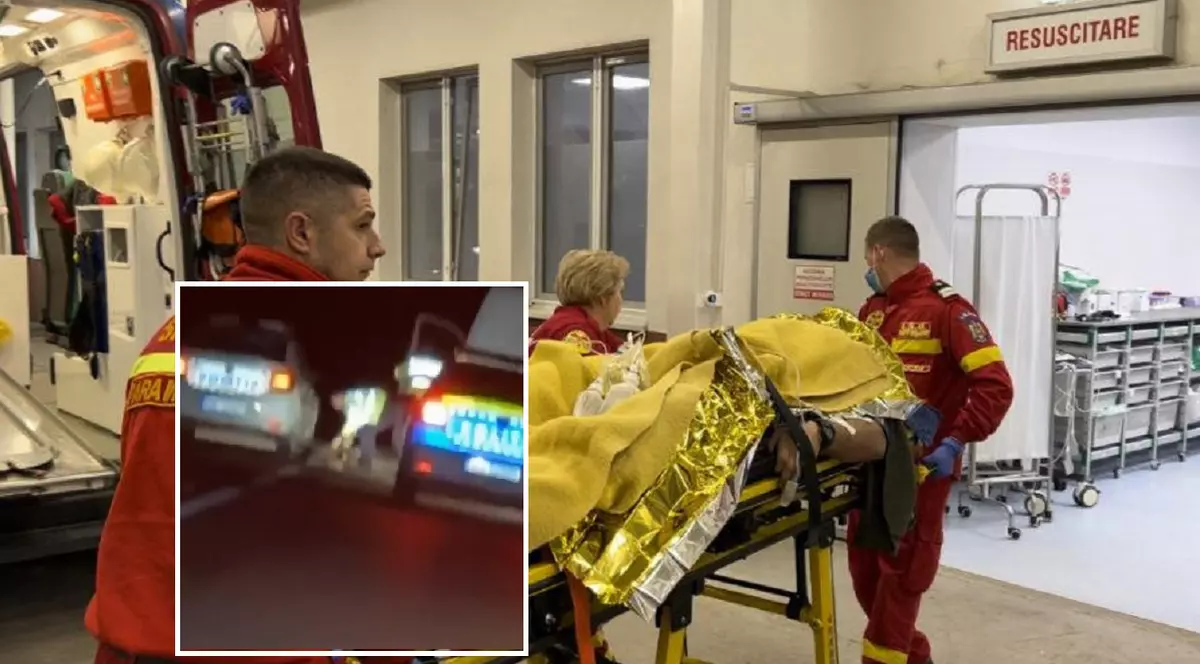 Șoferul unei dube a fost împușcat de polițiști, la Botoșani, și a fost dus direct în sala de operații, cu două gloanțe în corp | VIDEO