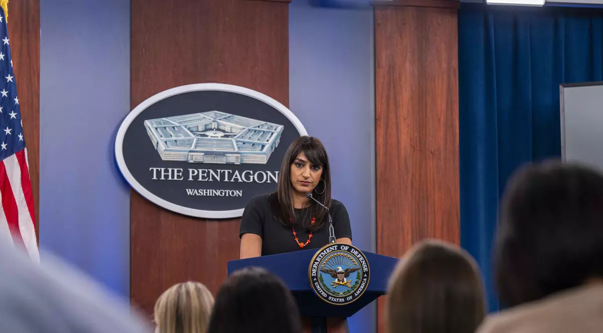 Sabrina Singh, purtătoare de cuvânt a Pentagonului FOTO Hepta