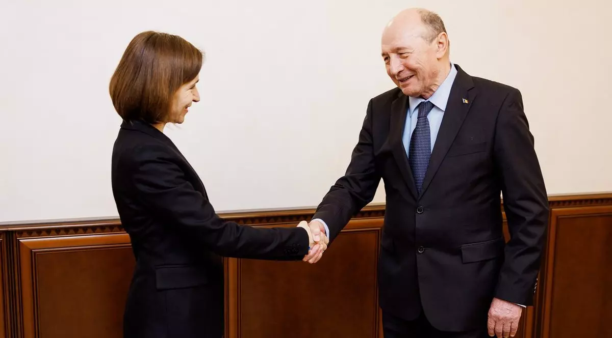 Traian Băsescu s-a întâlnit cu Maia Sandu, la Chișinău: „S-ar putea ca viitorul președinte al României să fie un președinte al unirii”