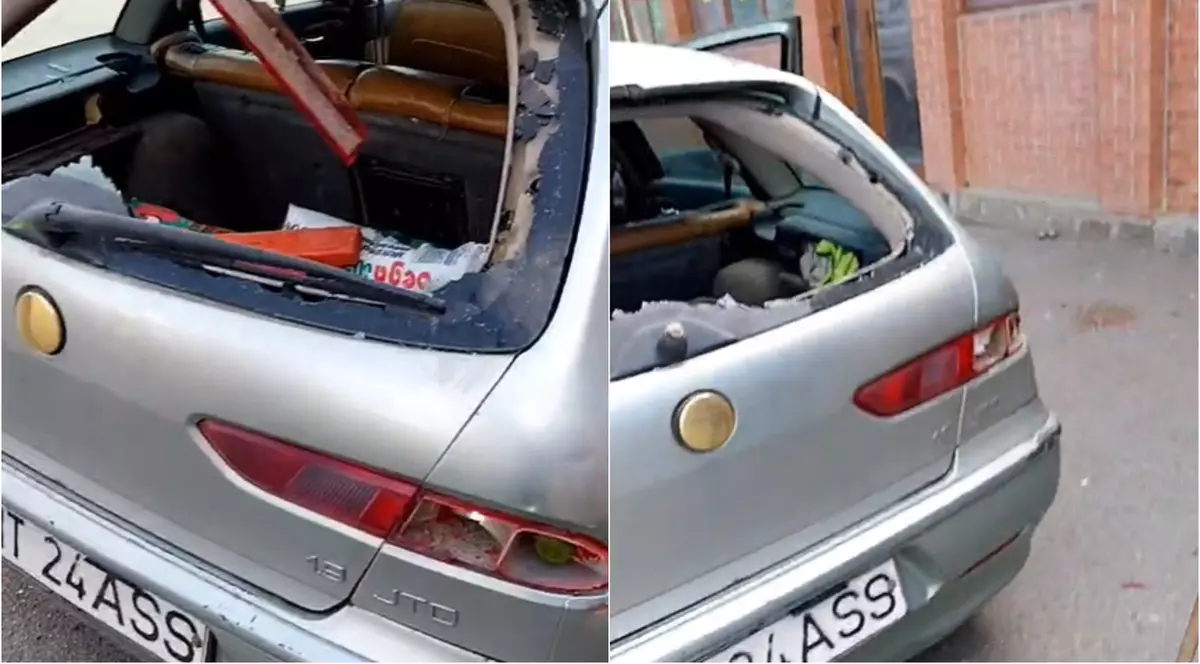 Un şofer din Neamţ şi-a distrus maşina live pe Facebook, de faţă cu poliţiştii, după ce i-a fost reţinut certificatul de înmatriculare. VIDEO