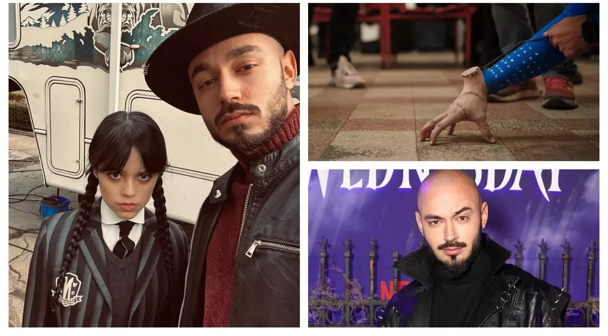 Victor Dorobanțu joacă și în sezonul 2 al serialului Wednesday. Actorul a publicat prima imagine din culise, alături de actorii de la Hollywood