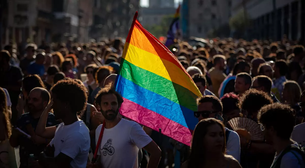 Manifestație pro-LGTBIQ+ la Barcelona, Spania Foto: Hepta