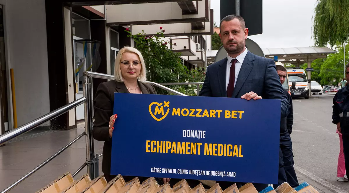Compania Mozzart Bet pentru sistemul de sănătate al României: O donație valoroasă a ajuns la spitalul din Arad