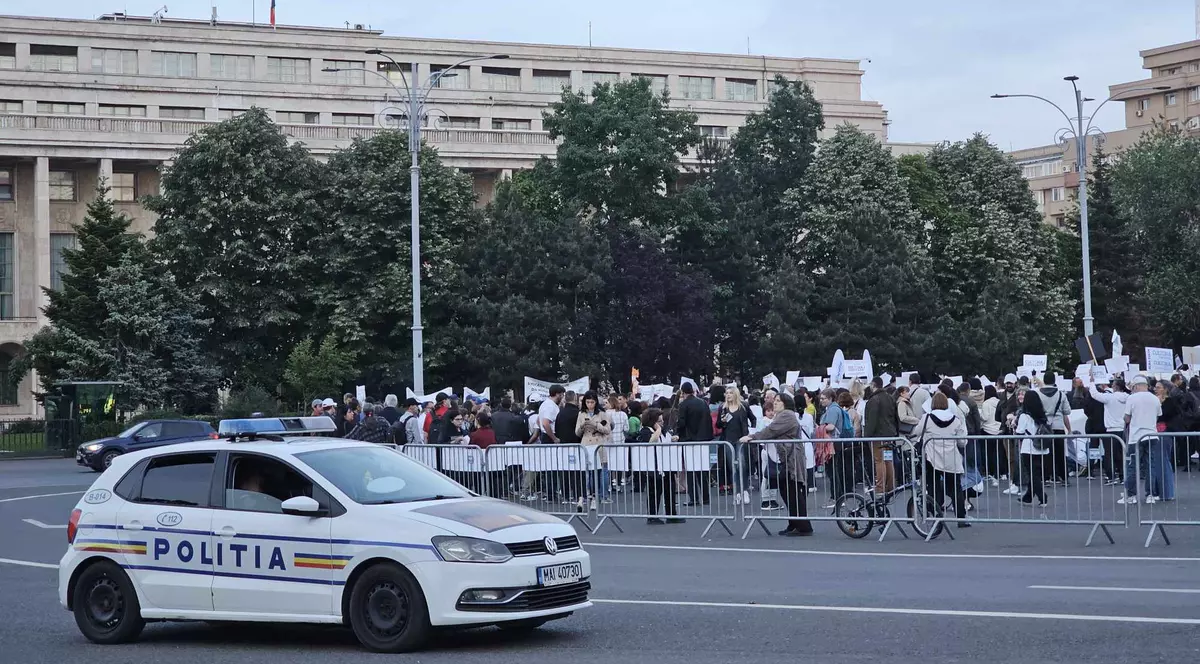 Consilierii de probaţiune protestează la Bucureşti, reclamând că nu şi-au primit integral salariile de la începutul anului